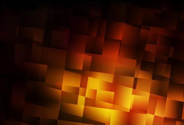 Donker Oranje Vector Patroon Vierkante Stijl Illustratie Met Set Kleurrijke — Stockvector
