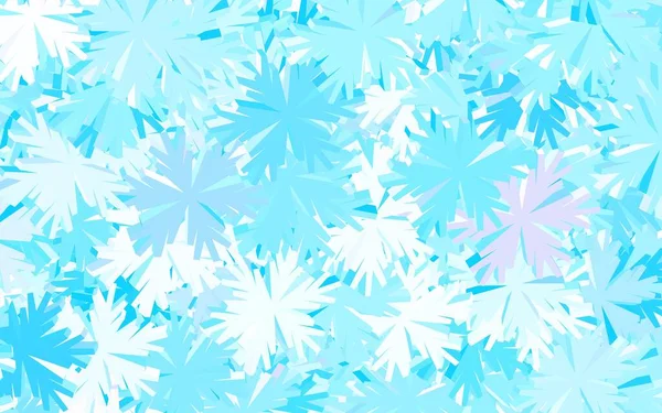 浅粉色 蓝色矢量 自然背景 有树木 有创意的插图 风格模糊 花朵丛生 手绘网页设计 — 图库矢量图片