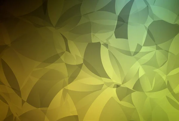 Tmavě Zelená Žlutá Vektorová Abstraktní Polygonální Šablona Vzorek Mnohoúhelníkovými Tvary — Stockový vektor