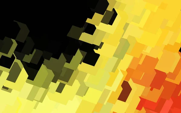 Donkerrood Gele Vectorachtergrond Met Rhombus Illustratie Met Set Kleurrijke Rechthoeken — Stockvector