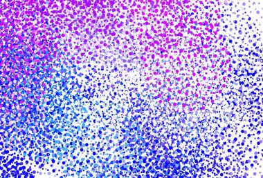 Açık Pembe, daireli mavi vektör şablonu. Doğa tarzında bulanık halkaları olan güzel renkli çizimler. Reklamlar, broşürler için desen.