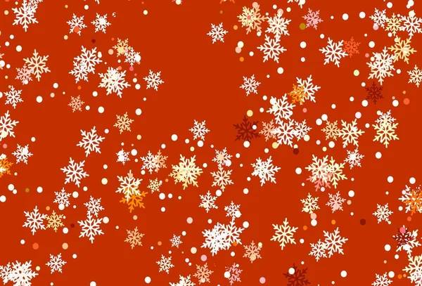 Luz Multicolor Fundo Vetorial Com Flocos Neve Xmas Ilustração Colorida — Vetor de Stock