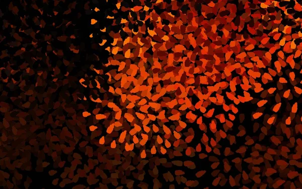 Temný Oranžový Vektorový Obrazec Náhodnými Tvary Jednoduchá Barevná Ilustrace Abstraktními — Stockový vektor