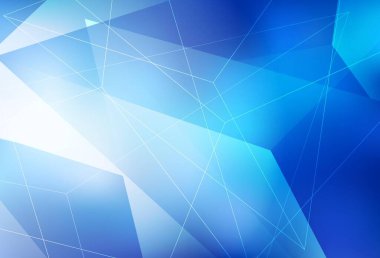 Üçgenli hafif BLUE vektör arkaplanı. Doğa tarzında üçgenleri olan güzel bir çizim. İşiniz için en iyi akıllı tasarım.
