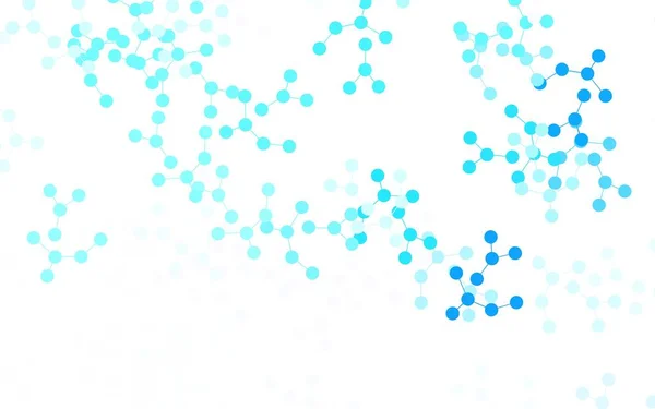人工知能データを用いたライトブルーのベクトル背景 Aiのリンクとドットで抽象的なイラスト ポスター 技術のバナーのパターン — ストックベクタ