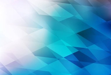 Eşkenar dörtgenli hafif BLUE vektör arkaplanı. Renkli dikdörtgenlerle modern soyut çizimler. İş ilanları, broşürler, broşürler için desen
