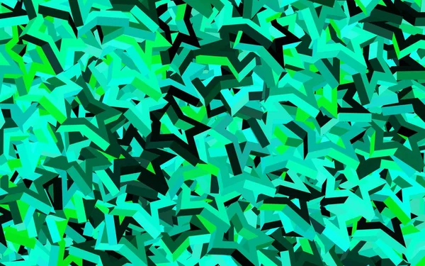 Tmavě Zelené Vektorové Pozadí Trojúhelníky Moderní Abstraktní Ilustrace Barevnými Trojúhelníky — Stockový vektor