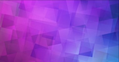 Açık pembe 4K döngüsü, kare biçiminde mavi animasyon.