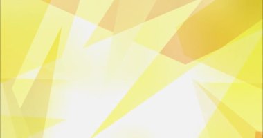 4K döngü açık sarı çokgen soyut animasyon.