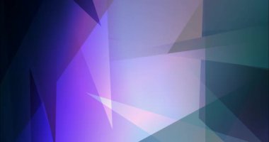 4K koyu pembe, mavi çokgen soyut görüntü döngüsü.