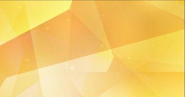 4K açık sarı çokgen soyut görüntü döngüsü.