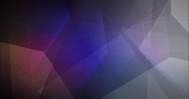 4K döngüsü koyu mavi, kırmızı çokgen video örneği.