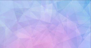 4K açık pembe, mavi çokgen akış videosu.