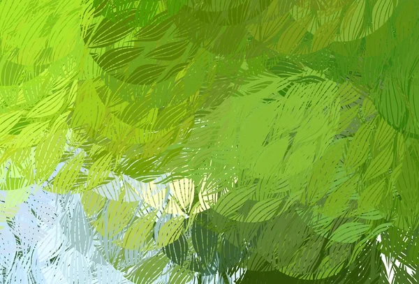 Açık Yeşil Rastgele Şekilli Sarı Vektör Deseni Soyut Gradyan Şekilli — Stok Vektör