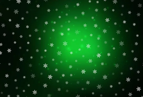 Diseño Vectorial Verde Oscuro Estilo Año Nuevo Ilustración Colorida Con — Vector de stock