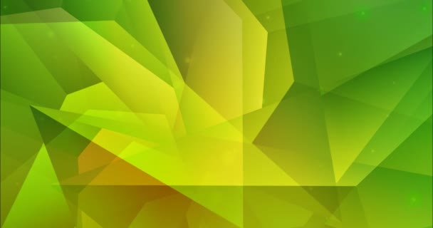 4K环状浅绿色，黄色抽象动画，圆形. — 图库视频影像