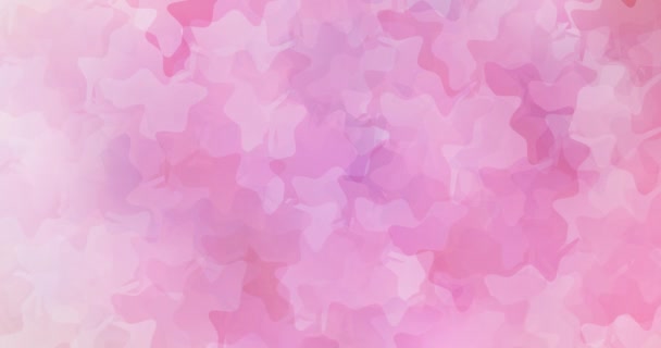 Imágenes de color rosa claro en bucle 4K con formas caóticas. — Vídeos de Stock