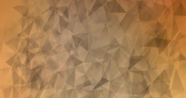 Açık turuncu çokgen video görüntüsü 4K döngüsü.