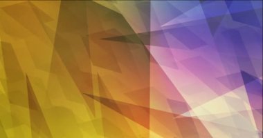 4K koyu pembe, sarı çokgen akış videosu.