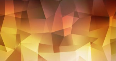 4K çokgen şekilli koyu turuncu video döngüsü.