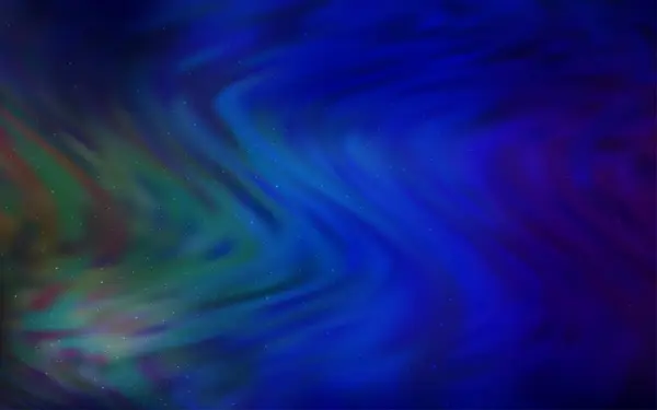 Dark Blue Zelené Vektorové Pozadí Hvězdami Galaxie Třpytivé Abstraktní Ilustrace — Stockový vektor