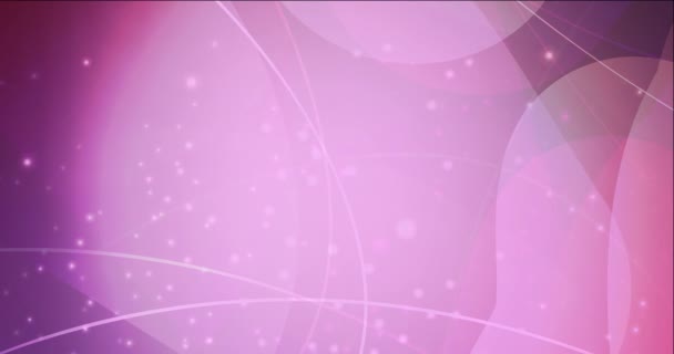 4K 빛나는 보라색, 뾰족 한 선을 가진 분홍색 애니메이션, 점들. — 비디오