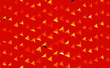 Üçgenli koyu turuncu vektör arkaplan. Doğa tarzında üçgenleri olan güzel bir çizim. İşiniz için en iyi akıllı tasarım.