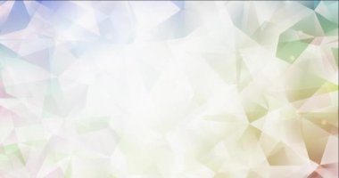 Çokgen şekilli 4K ışık çok renkli video döngüsü.