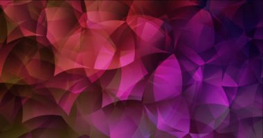 4K koyu pembe, Memphis şekilli sarı video.