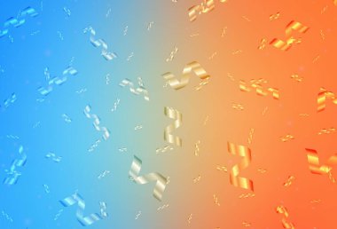 Açık mavi, yeni yıl tarzında sarı vektör düzeni. Noel tarzında renkli bir tasarım ve eğilim. Üniversitenin tanıtımı için akıllı tasarım.