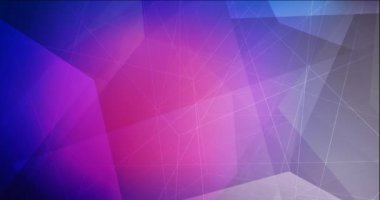 4K çokgen malzemeli koyu pembe, mavi video.