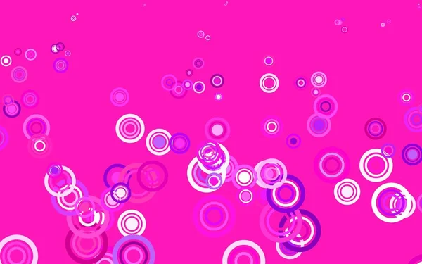 Textura Vectorial Rosa Claro Con Discos Ilustración Abstracta Moderna Con — Archivo Imágenes Vectoriales