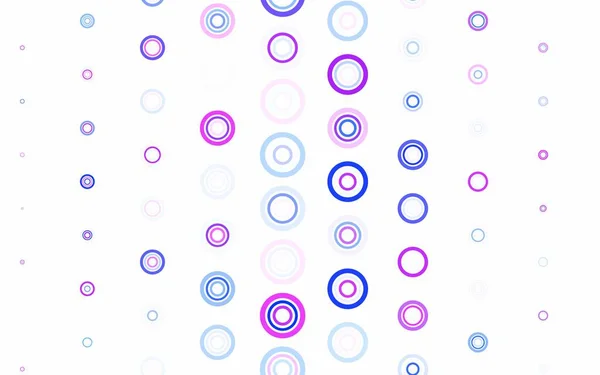 Modèle Vectoriel Violet Clair Avec Des Cercles Illustration Abstraite Scintillante — Image vectorielle