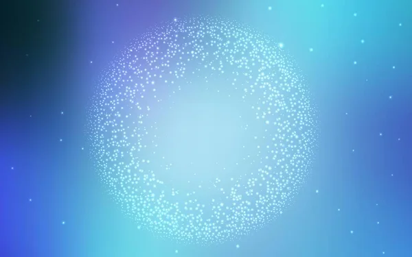 天文星を持つライトピンク ブルーベクトルの背景 明るい天体星で輝く色のイラスト 未来的な広告 小冊子のためのパターン — ストックベクタ