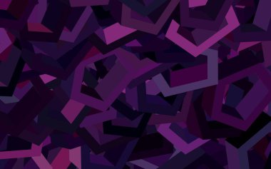 Altıgenli koyu pembe vektör arkaplanı. Renkli altıgenli soyut illüstrasyon. Web sitesi posterleri, afişler için tasarım.