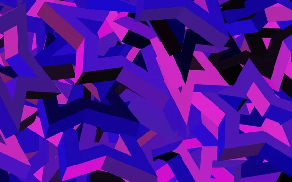 Светло Фиолетовый Розовый Вектор Маленькими Большими Звездами Блестящие Абстрактные Иллюстрации — стоковый вектор