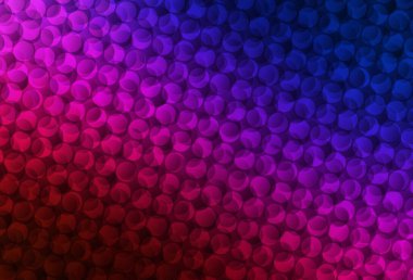 Koyu mavi, daireli kırmızı vektör şablonu. Bulanık dekoratif tasarım baloncuklu soyut tarzda. İş ilanınız için tasarım.