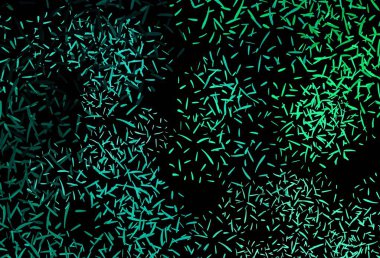 Düz çizgileri olan koyu yeşil vektör düzeni. Bulanık arkaplanda gradyanı olan çizgiler. Reklamlar, posterler, afişler için desen.