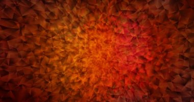 4K çokgen şekilli koyu kırmızı, sarı video döngüsü.