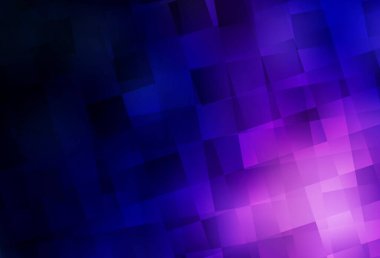 Çizgileri, dikdörtgenleri olan koyu mor vektör düzeni. Soyut stil ve dikdörtgenlerle dekoratif tasarım. Web siteleri için şablon kullanılabilir.