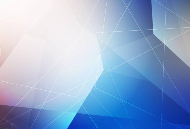 Açık mavi, çokgen biçimli sarı vektör arkaplan. Soyut arkaplanda renkli eğimli üçgenler. İniş sayfası için modern şablon.