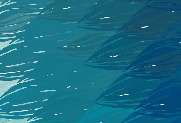 Fond Vectoriel Bleu Clair Avec Lignes Courbées Illustration Intelligente Dans — Image vectorielle