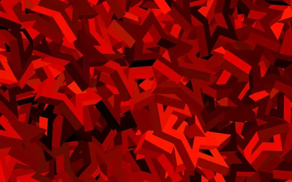 Textura Vectorial Rojo Oscuro Con Estilo Triangular Hermosa Ilustración Con — Archivo Imágenes Vectoriales