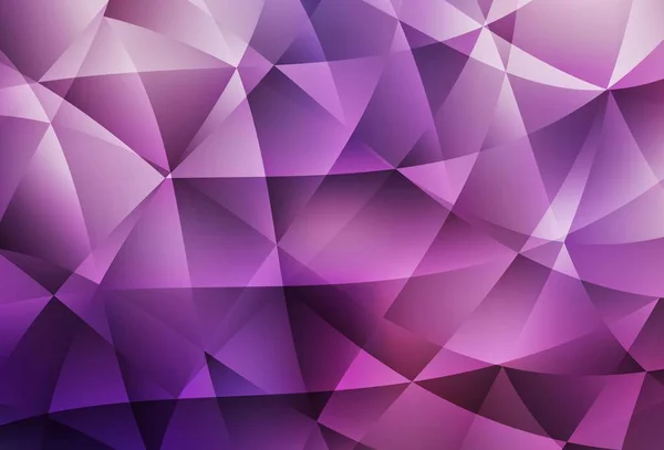 Світло Фіолетовий Рожевий Вектор Абстрактний Мозаїчний Візерунок Трикутна Геометрична Вибірка — стоковий вектор