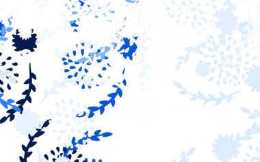 Açık gri vektör zarif desenli çiçekler beyaz arka planda Sketchy doodle çiçekleri. Web ve broşürler için elle boyanmış tasarım.