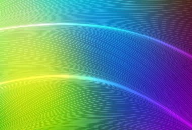 Çizgileri olan ışık çok renkli vektör deseni. Alnında çizgiler olan soyut bir çizim. İşiniz için en iyi tasarım.