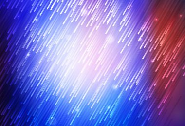 Açık mavi, keskin çizgileri olan kırmızı vektör deseni. Bulanık arkaplanda gradyanı olan çizgiler. Reklam, kitapçıklar, broşürler için desen.