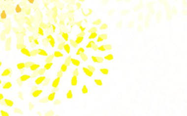 Açık yeşil, rastgele şekilli sarı vektör deseni. Rastgele şekillerle soyut tarzda dekoratif tasarım. Bir cep telefonu için arka plan.