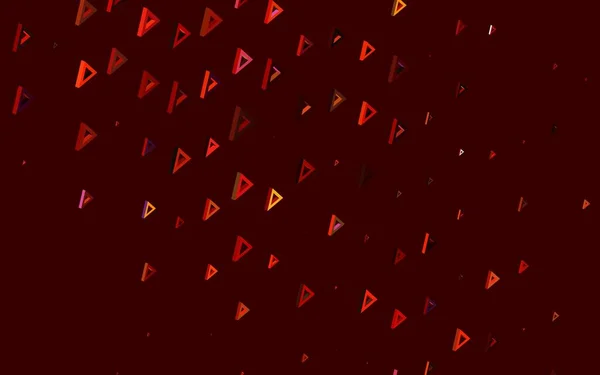Dark Red Vector Texture Triangular Style Beautiful Illustration Triangles Nature — Stock Vector