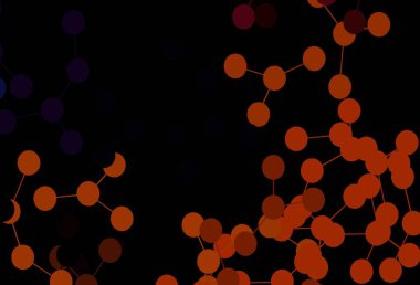 Koyu pembe, yapay zeka yapısına sahip sarı vektör şablonu. Parlak renkli bir illüstrasyon ve yapay zekanın gerçek yapısı. Bilim için desen, geleceksel tasarımlar..